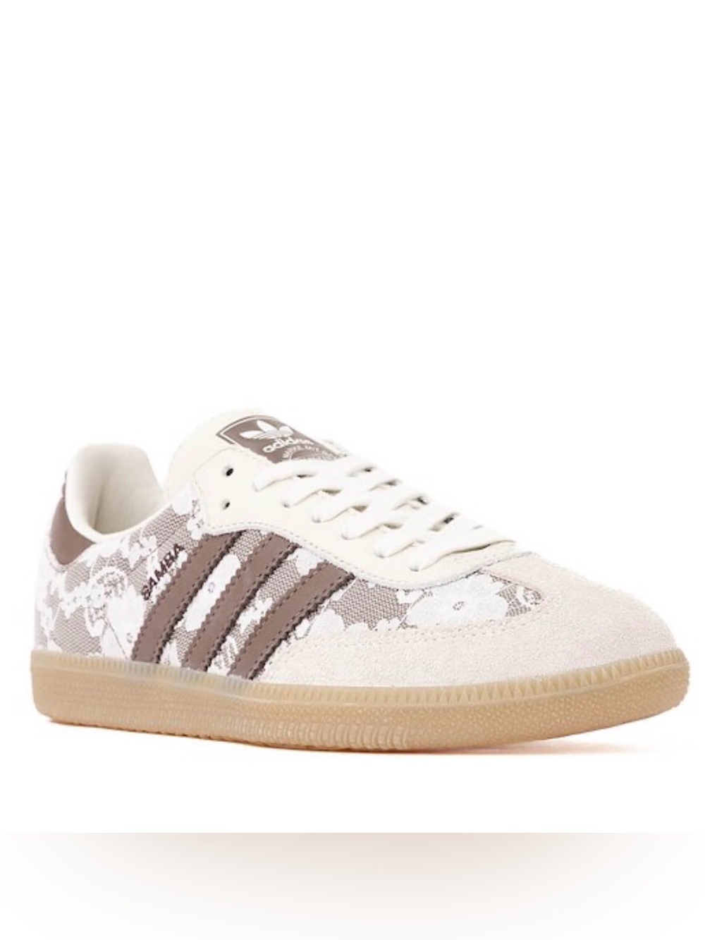 🤎 ADIDAS SAMBA BROWN LACE FLORAL 🤎 - Picture 3 of 5
